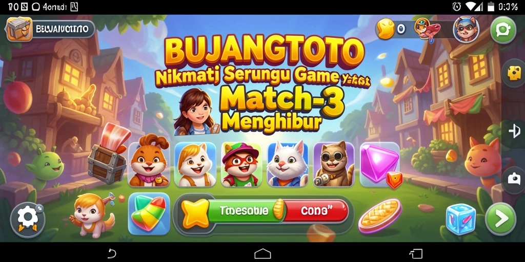 Tampilan gameplay seru BUJANGTOTO yang menantang.