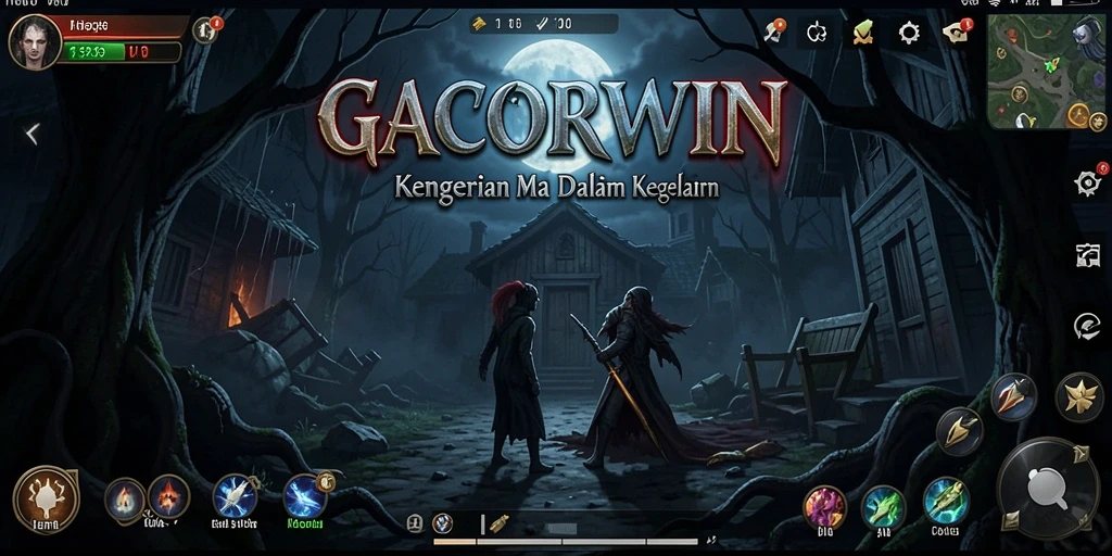 Screenshot GACORWIN menampilkan momen menegangkan dalam gameplay Horror.
