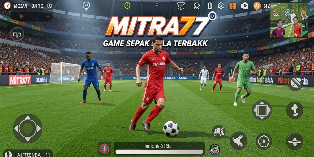 Tampilan menarik dari gameplay sepak bola di MITRA77.